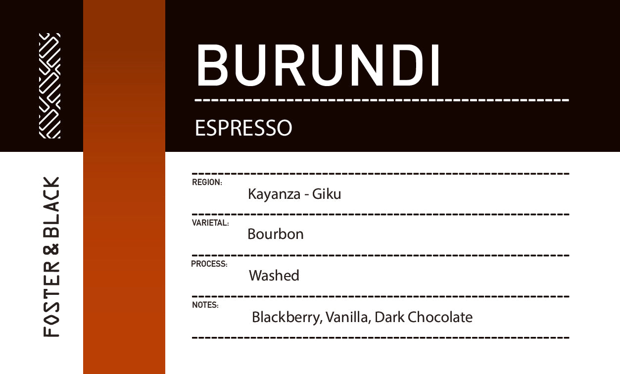 Burundi - Kayanza Giku {Espresso}