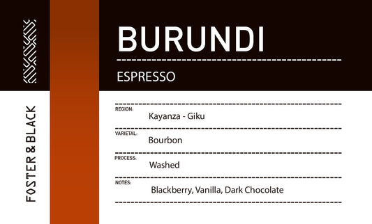 Burundi - Kayanza Giku {Espresso}