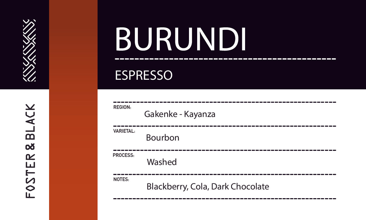 Burundi - Gakenke {Espresso}