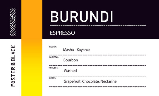 Burundi - Masha Kayanza {Espresso}