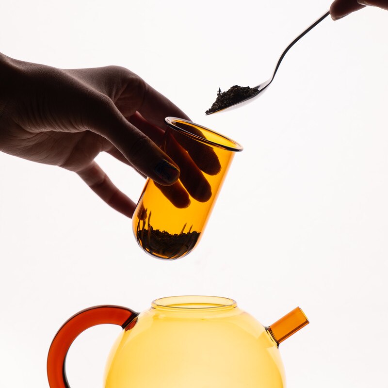 Studio Milligram Tea Brewer (Yellow/Amber)