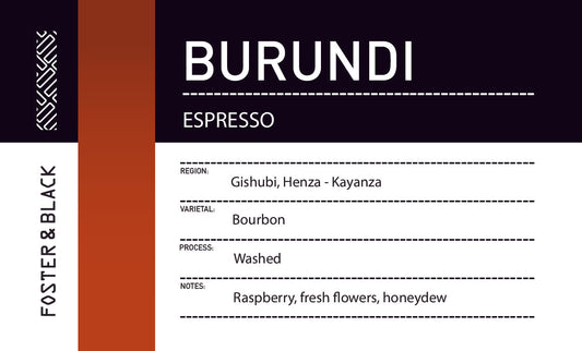 Burundi - Gishubi, Kayanza {Espresso}