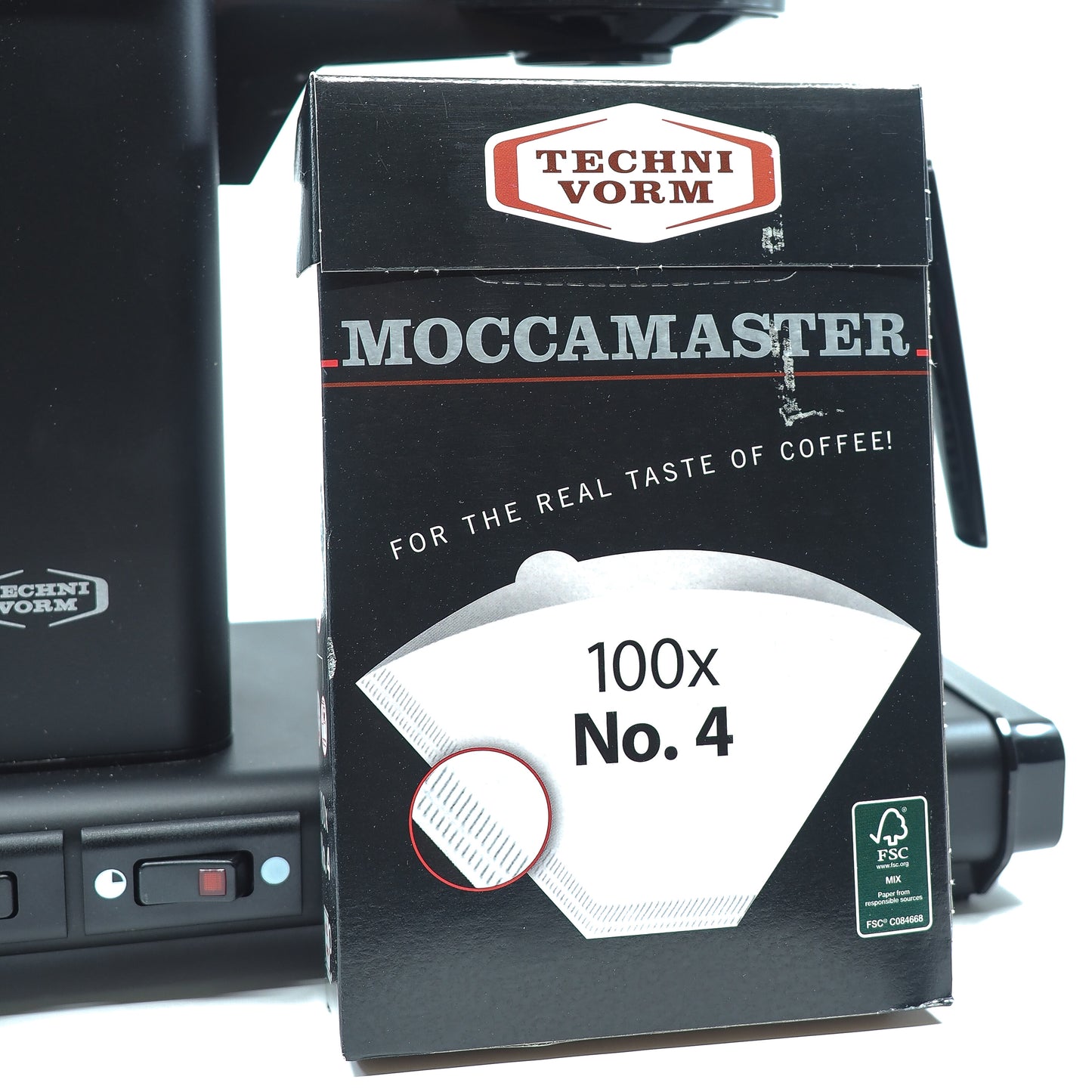 Filter papers for Moccamaster size no.4 100 pack box