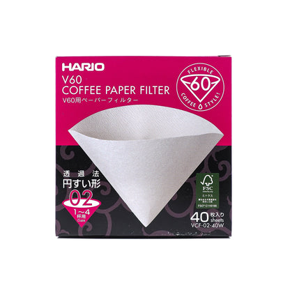 Hario v60 filter papers box of 40